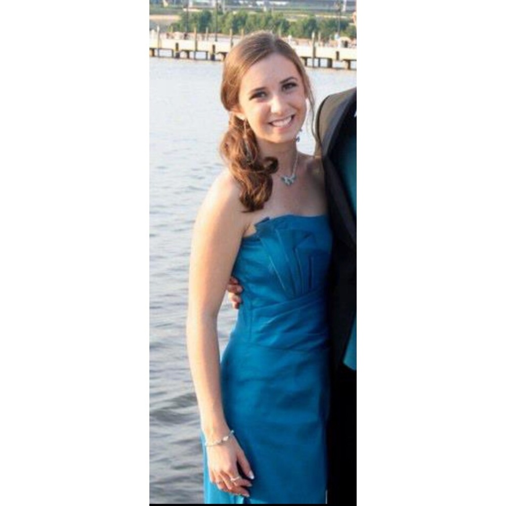 Jessica McClintock Teal Gown